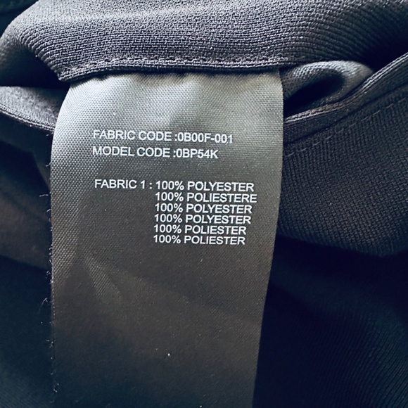 Armani Collezioni Black Dress Polyester Pants 50/34 Excellent Condition - Picture 5 of 13